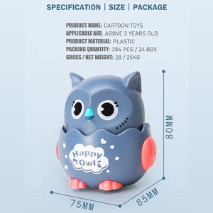 ของเล่นนกฮูก กดแล้วไป หมุนได้ 360 องศา น่ารัก แบบการ์ตูน กดแล้วดึง ถอยหลังได้ ของเล่นนกฮูกสำหรับเด็ก - Product Image 6