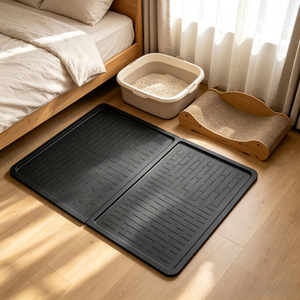 For Cross-Border New Pet Mat Interlocking Extra-Large <strong>Silicone</strong> Mat Prevents <strong>Litter</strong> Tracking Guards <strong>Cat</strong> <strong>Litter</strong> Splashing - Product Image 3