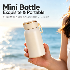 Mini Termo de Acero Inoxidable 316, Botella de Agua Portátil con Aislamiento al Vacío, Linda Taza de Bolsillo para la Escuela, Oficina y Actividades al Aire Libre - Product Image 5