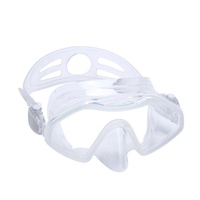 Masque de plongée sous-marine professionnel DOVOD pour adultes, sans cadre, en silicone coloré
