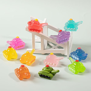 2025 Wholesale Hot-selling New Luminous Hidden DIY AccessoriesCartoon Resin Parts Car Ornaments <b>Toy</b> Products Mini <b>Tank</b> - Product Image 3