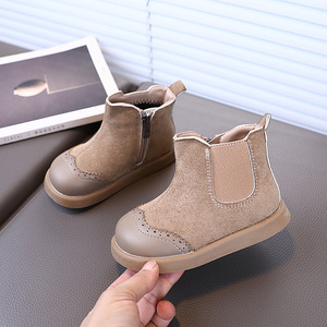 Bottes d'hiver pour enfants, style coréen, antidérapantes, couleur unie, bottes courtes pour enfants, bottes de neige - Product Image 3