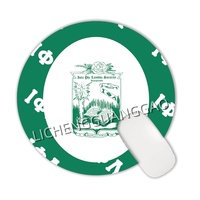 Tapis de souris rond Sorority Gamma Phi Delta, base en caoutchouc antidérapante, tapis de bureau, surface lisse, tapis de souris pour ordinateur, accessoires pour la maison