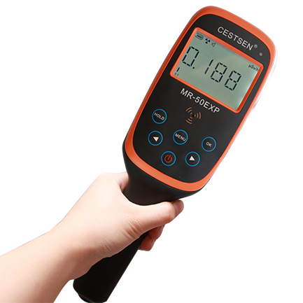 Portable MR-50 Geiger Counter Electromagnetic Radiation Detector Telepole Nuclear Detection Instrument 4-Digit LCD Display Sound