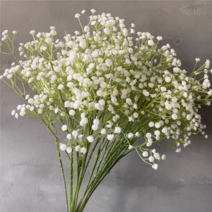 MHJ76 Plastic Wedding Gypsophila Artificial Babys Breath Flowers