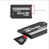 Para PSP Micro SD SDGC TF a MS Memory Stick Pro Duo Card para PSP 1000 2000 3000 Adaptador convertidor