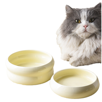 Bol d'eau et de nourriture pour chat en céramique moderne, surélevé et incliné pour la protection du cou, sans plomb, non toxique, en porcelaine, étanche, vente en gros
