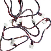 Rangkaian Kabel Multi-Pin Berwarna-warni dengan Konektor Multi-Tipe dan Pembungkus Spiral untuk Kontrol Industri Sepeda Motor