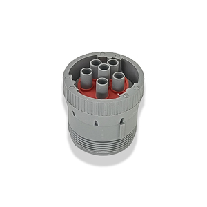 Connecteurs de câblage Deutsch HD J1708 6 broches étanches IP67, contacts en cuivre pour véhicules automobiles, camions et bus lourds 12V/24V IATF Gris 12A - Product Image 1