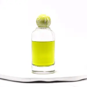 高品质阿拉伯瓶玻璃瓶100毫升豪华空香水喷雾瓶，带树脂球香水盖