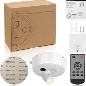 Lampes LED sans fil améliorées pour tableaux, avec télécommande, intensité réglable, température de couleur ajustable, batterie longue durée, installation facile - Product Image 6