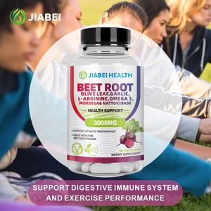 Capsule di Barbabietola Vegane OEM/ODM, Integratori Erboristici per il Supporto Immunitario e Digestivo per Adulti, Personalizzabili - Product Image 2