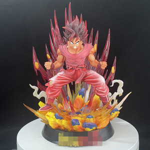 Figurine d'anime <span class=keywords><strong>Goku</strong></span> <span class=keywords><strong>Super</strong></span> <span class=keywords><strong>Saiyan</strong></span> God en PVC de 38 cm, Dragon Kaiouken, statue <span class=keywords><strong>rouge</strong></span> à vapeur, jouet japonais - Product Image 3