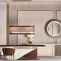 Ensemble de table à manger extensible en bois de style scandinave moderne, 6 chaises, meubles de salle à manger en bois massif, utilisation à domicile ou à l'hôtel, Guangdong, Chine