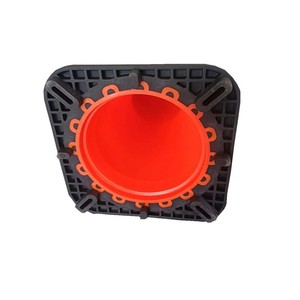 Hongqiao 18 inch 450cm chiều cao cao có thể nhìn thấy PVC giao thông nón USA tiêu chuẩn PVC giao thông nón an toàn nón cho giao thông - Product Image 2