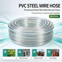 Tuyau en PVC renforcé de fil d'acier, flexible et durable, pour la ventilation industrielle, les pompes submersibles et l'extraction de carburant