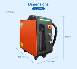 Nettoyeur laser à impulsions portable 500W, machine de nettoyage laser portable, élimination profonde de la rouille, de la peinture, acier, pierre, bois, plastique, métal - Product Image 5
