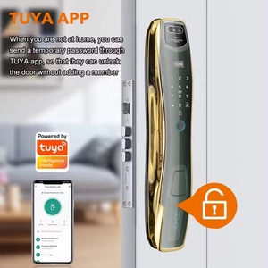<strong>Smart</strong> Home Keyless Entry <strong>Fingerprint</strong> <strong>Reader</strong> Wood Door Safe Camera Tuya Control WiFi Network Low Price Key Access <strong>Lock</strong> Face - Product Image 2