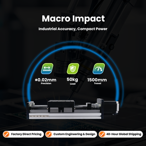 Precisie kogelomloopspindel lineaire bewegingsgeleiders 0,02 mm nauwkeurigheid 50 kg draagvermogen 864N stuwkracht voor transportsystemen etiketteermachines - Product Image 6