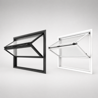 Fenêtre pliante en aluminium à double vitrage, insonorisée, étanche, isolante thermiquement, directement de l'usine
