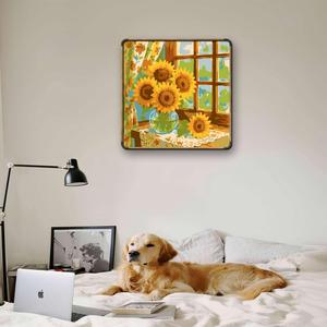 <span class=keywords><strong>Peinture</strong></span> HJ prête à être expédiée, <span class=keywords><strong>pas</strong></span> chère, déjà encadrée, cadre 20x20cm, <span class=keywords><strong>peinture</strong></span> acrylique à pigment 5ML haute couverture, kit de <span class=keywords><strong>peinture</strong></span> <span class=keywords><strong>par</strong></span> numéros pour cadeaux - Product Image 2