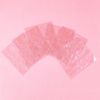 Tiebblove Adhésif Transparent Invisible pour Ongles, Gel Double Face Ultra-Résistant, Autocollant Imperméable pour Extension d'Ongles en Plastique