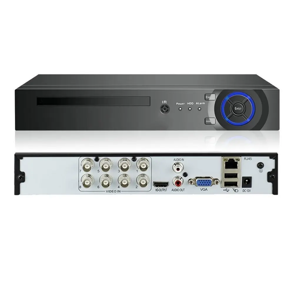 การตรวจจับมนุษย์โทรศัพท์P2Pรีโมทวิว8CH AHD 4Kการเฝ้าระวังกล้องวงจรปิดDVR 8ช่อง8MPความปลอดภัยDVR 8ช่องบันทึกวิดีโอ