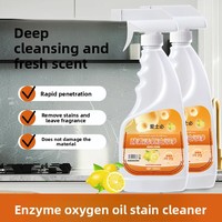 Nettoyant puissant à l'oxygène enzymatique pour les taches d'huile, aspirateur de cuisine, nettoyant multifonctionnel, élimination rapide des taches, dégraissant