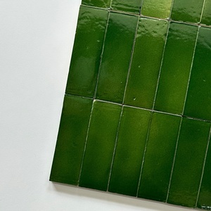 Ubin keramik kerajinan tangan mewah gaya Moroko antik secara bertahap mengubah warna hijau produk satu arah - Product Image 2