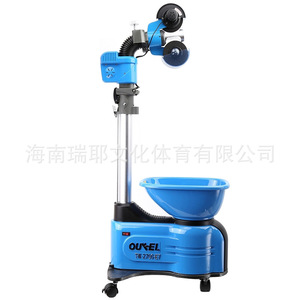 Machine de service automatique de balles de tennis de table Ou-Ei Tw2700-E7, sur pied, équipement d'entraînement professionnel, bleu - Product Image 3
