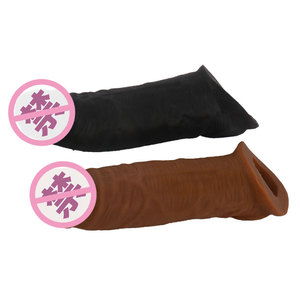 Preservativo Morbido per Pene, Guaina per Pene con Anello, Preservativi Riutilizzabili con Rilievi, Giocattoli Sessuali per Ingrandimento Maschile - Product Image 3