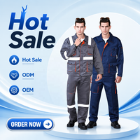 Combinaison de travail en coton multi-poches pour le commerce extérieur, vêtement de protection pour marins, tenue de réparation détachable et ajustée
