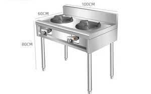 Lykitchen 60*65*80cm ticari paslanmaz çelik raf pişirme ocağı mutfak restoran için sıvılaştırılmış gaz sobası - Product Image 4