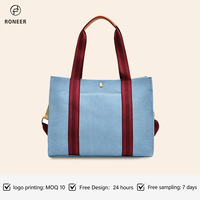 Tas Selempang Wanita Custom Logo, Tas Tote dengan Rantai Kunci Custom, Tas Oxford untuk Wanita Grosir
