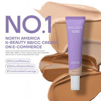 Crème BB personnalisée en gros à la niacinamide et à l'adénosine, éclaircissante, longue durée, raffermissante, fond de teint liquide CC