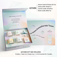 Ensemble cadeau de bougies parfumées Wishing Tower, pierre diffuseur, parfum pour mariage/anniversaire