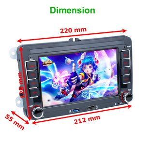 Android 2 DIN GPS xe Stereo đài phát thanh xe MP5 Máy nghe nhạc cho Volkswagen golf/Polo/TIGUAN/Passat/B7/B6/ghế/Leon/Skoda/Octavia Stereo - Product Image 3