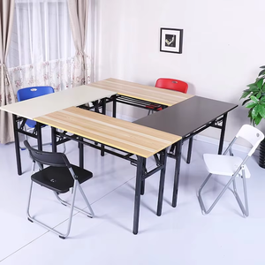 Bureau pliant réglable avec surface en bois, <span class=keywords><strong>simple</strong></span>, pour chambre, ordinateur, jeux ou salle à manger - Product Image 3