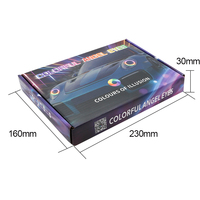 Symphony Color 1 paire d'anneaux Halo yeux d'ange 60/70/80/90/100/110/120 MM voiture Led coton lumières 12v cercle anneau lumineux
