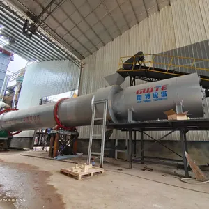 China river sand rotary drum dryer full automatic Industrial slurry sludge silica sand clay drum dryer