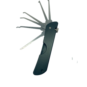 Juego de cuchillos de bolsillo de apertura de práctica de herramientas de cerrajería plegable 7 en 1 plegable de alta calidad OEM colorido - Product Image 2