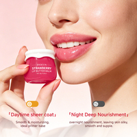 Baume à lèvres hydratant RYDEEN à la fraise et à la pastèque, avec niacinamide et peptides, pour lisser les ridules, adoucir, hydrater et nourrir les lèvres, 8g