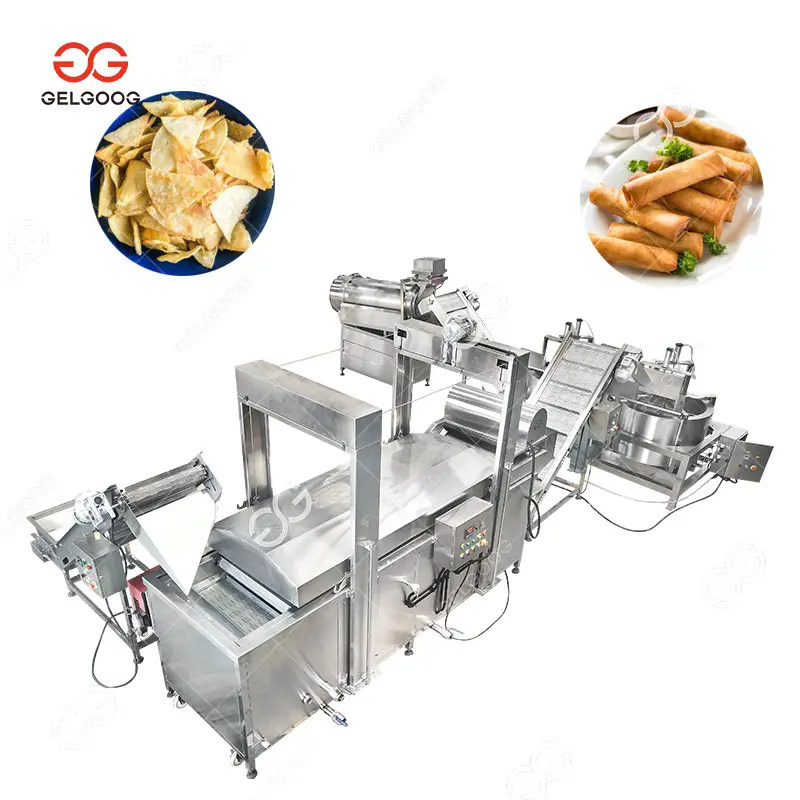 Linea di produzione automatica degli spuntini della pallina di frittura del rotolo della molla che fa la macchina del Chip della Tortilla