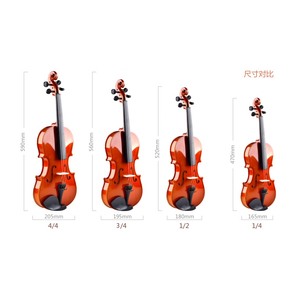 Usine chinoise Deviser, vente en gros d'instruments de musique, violon de haute qualité, mat, 1/2, 1/4, 4/4 pour enfants - Product Image 2