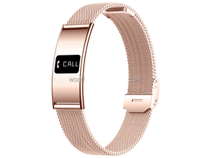 Gelang Pintar-Pelacak Detak Jantung dan Tidur Baterai 5-10 Hari Tahan Air 10 ATM Pengisian Daya Magnetis Pengingat Pesan dan Panggilan Kalori - Product Image 1