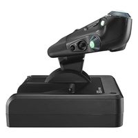 Sistema de control de vuelo Logitech G X52 Pro, controlador de simulación de vuelo con acelerador manual y joystick, totalmente integrado.