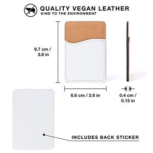Sublimation <strong>Phone</strong> Wallet PU <strong>Leather</strong> <strong>Card</strong> <strong>Holder</strong> for Back Pocket Adhesive Cell <strong>Phone</strong> <strong>Case</strong> HTV Friendly DIY Blanks for Vinyl - Product Image 2