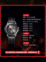 Montre de plongée pour homme de luxe avec mouvement à quartz, acier inoxydable 316L, bracelet en cuir, verre saphir, cadran SN01