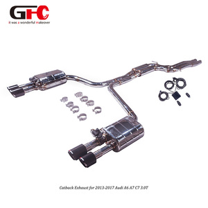 Ống xả hiệu suất cao Audi A6 A7 C7 3.0T 2013-2017 Quattro, chất liệu thép không gỉ 304 hoặc titan, kiểu cat-back - Product Image 5