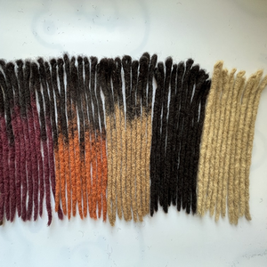 Rambut Asli India 100% Hitam Afro Ekstensi Dreadlock Permanen untuk Wanita, Rajutan Tangan, Grosir Pabrik - Product Image 3